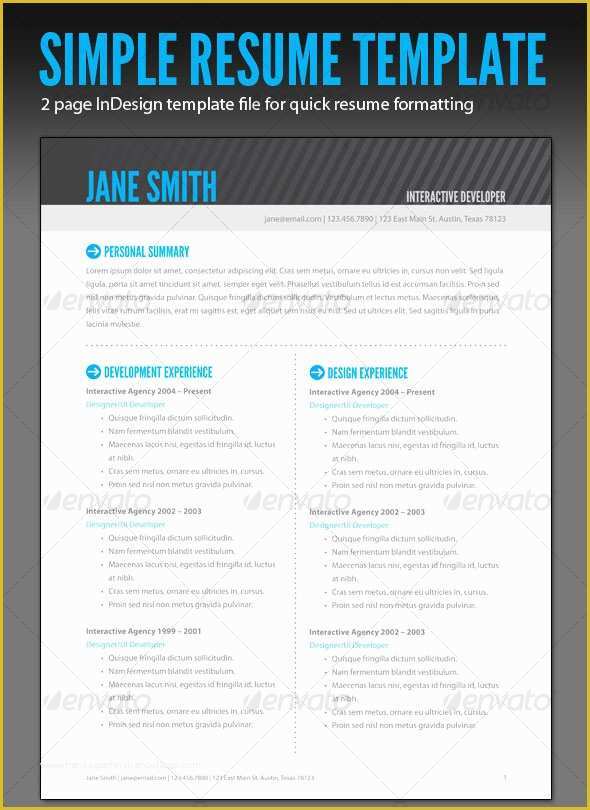 Free Indesign Resume Template Of 15 Shop & Indesign Cv Resume Templates