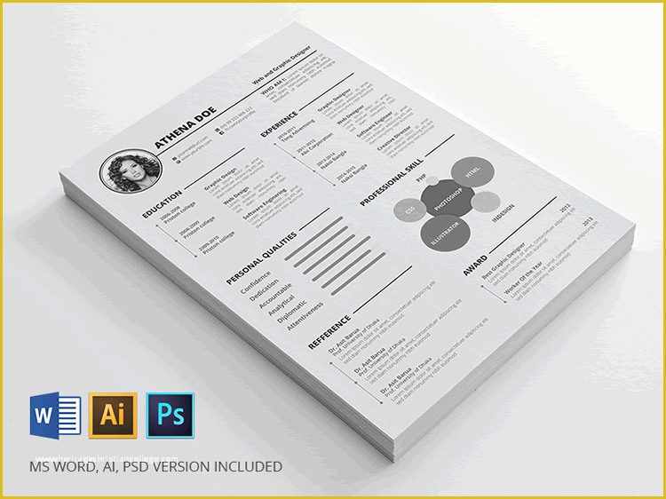 Free Indesign Resume Template Of 20 Beautiful & Free Resume Templates for Designers
