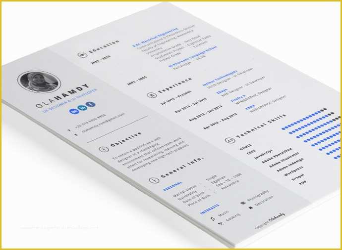 Free Indesign Resume Template Of 28 Free Cv Resume Templates HTML Psd & Indesign – Web