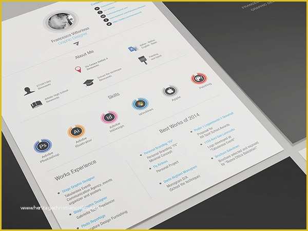 Free Indesign Resume Template Of 50 Beautiful Free Resume Cv Templates In Ai Indesign