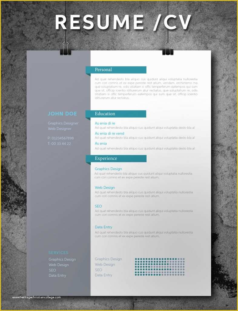 Free Indesign Resume Template Of 75 Best Free Resume Templates for 2018 Updated