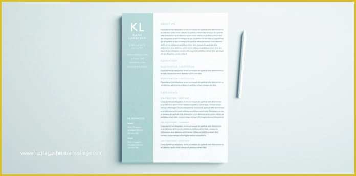 Free Indesign Resume Template Of Modern Resume Template for Indesign