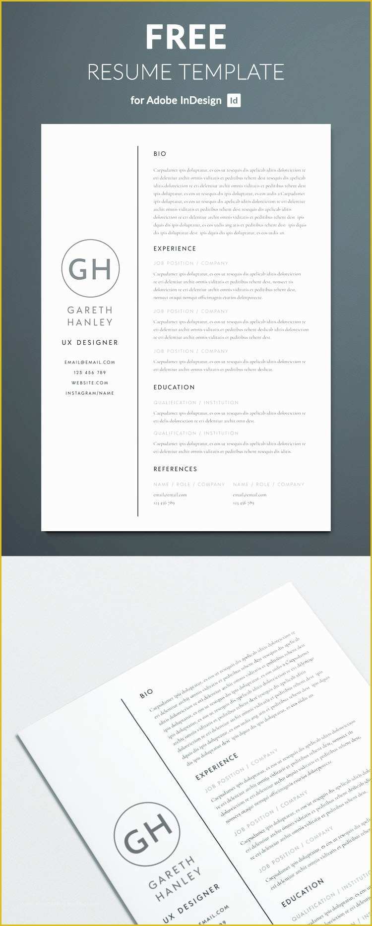 Free Indesign Resume Template Of the Perfect Basic Resume Template