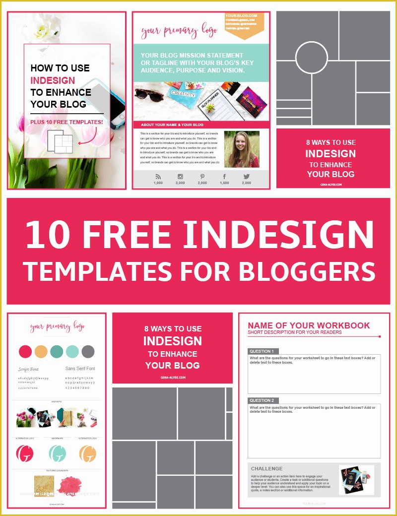Free Indesign Templates Of 10 Free Indesign Templates for Bloggers &amp; How to Use them