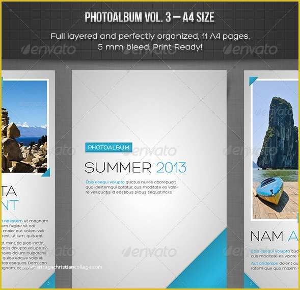 Free Indesign Yearbook Template Download Of 55 Best Album Templates Free Download 56pixels