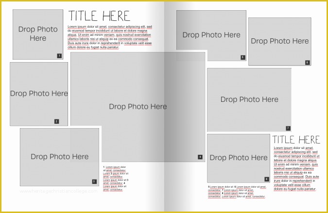 Free Indesign Yearbook Template Download Of Yearbook Page Template Templates Data