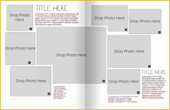 Free Indesign Yearbook Template Download Of Yearbook Page Template Templates Data