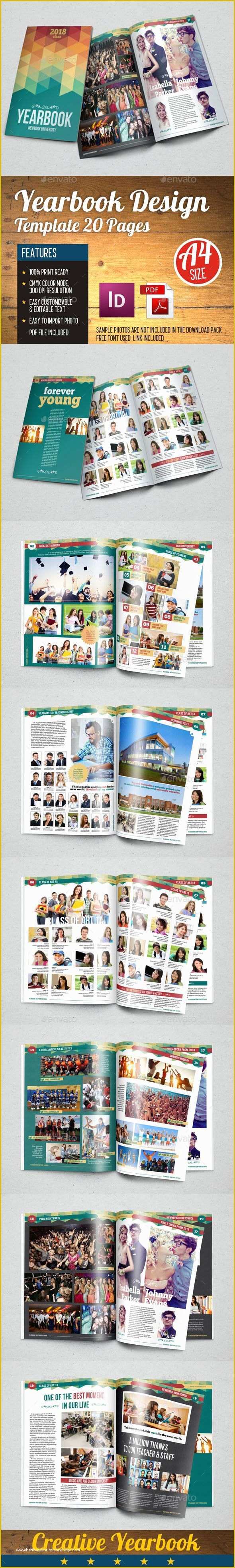 Free Indesign Yearbook Template Download Of Yearbook Template Design Vol 1