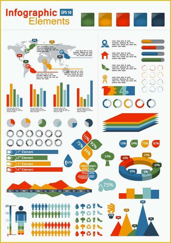 Free Infographic Templates for Students Of 키워드 보고서 테이블 링 차트 바 차트 데이터 막대 데이터 지도 세계지도 백분율 차트