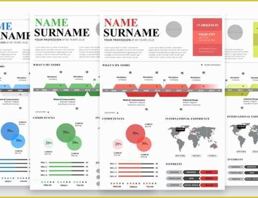 Free Infographic Templates for Word Of top 5 Infographic Resume Templates