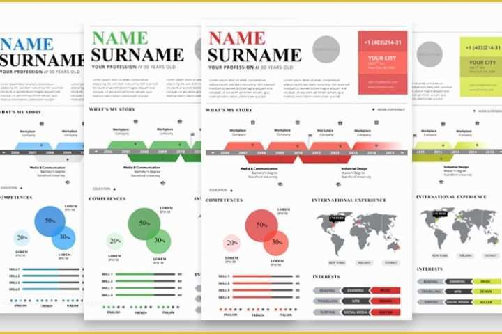 Free Infographic Templates for Word Of top 5 Infographic Resume Templates