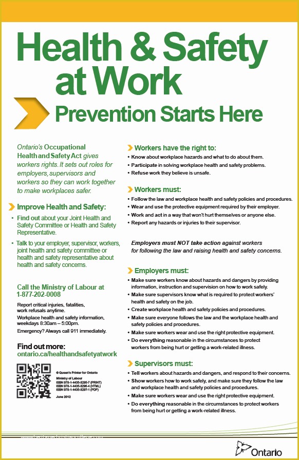 Free Injury and Illness Prevention Program Template Of Occupational Health & Safety