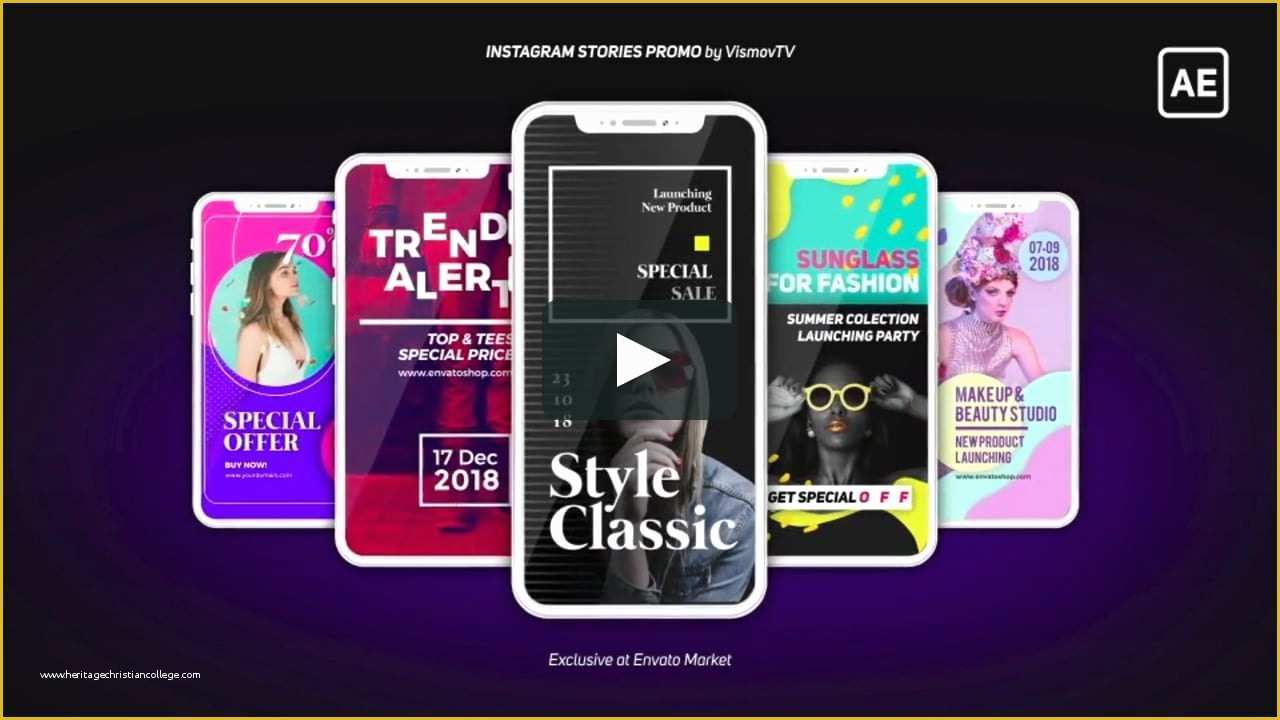 Free Instagram after Effects Template Of after Effects Template Instagram Stories Promo On Vimeo
