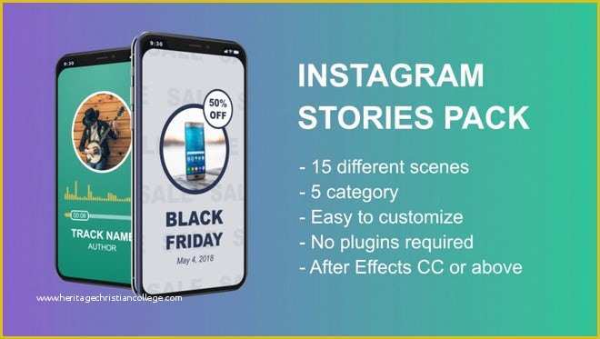 Free Instagram after Effects Template Of Instagram Stories Pack after Effects Templates