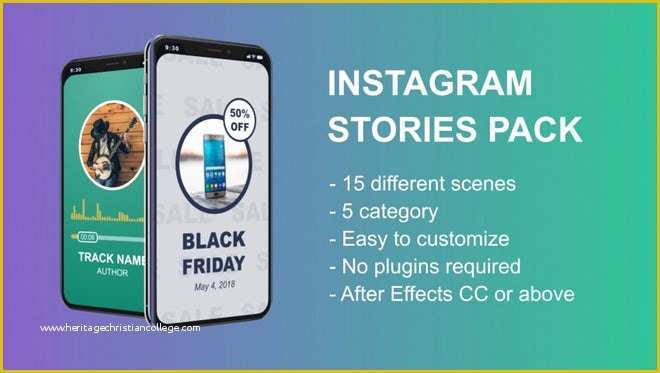 Free Instagram after Effects Template Of Instagram Stories Pack after Effects Templates