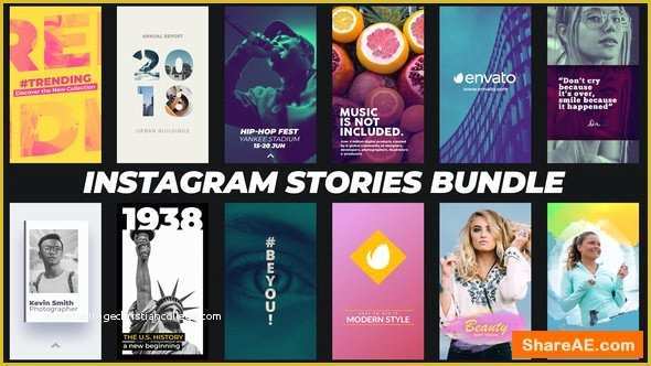 Free Instagram after Effects Template Of Videohive Instagram Stories Bundle Free after Effects