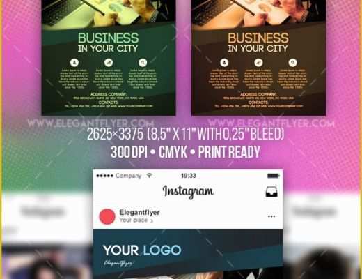 Free Instagram Flyer Template Of Business – Free Flyer Psd Template Instagram Template