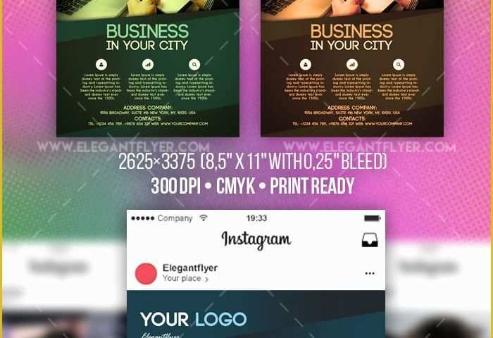 Free Instagram Flyer Template Of Business – Free Flyer Psd Template Instagram Template