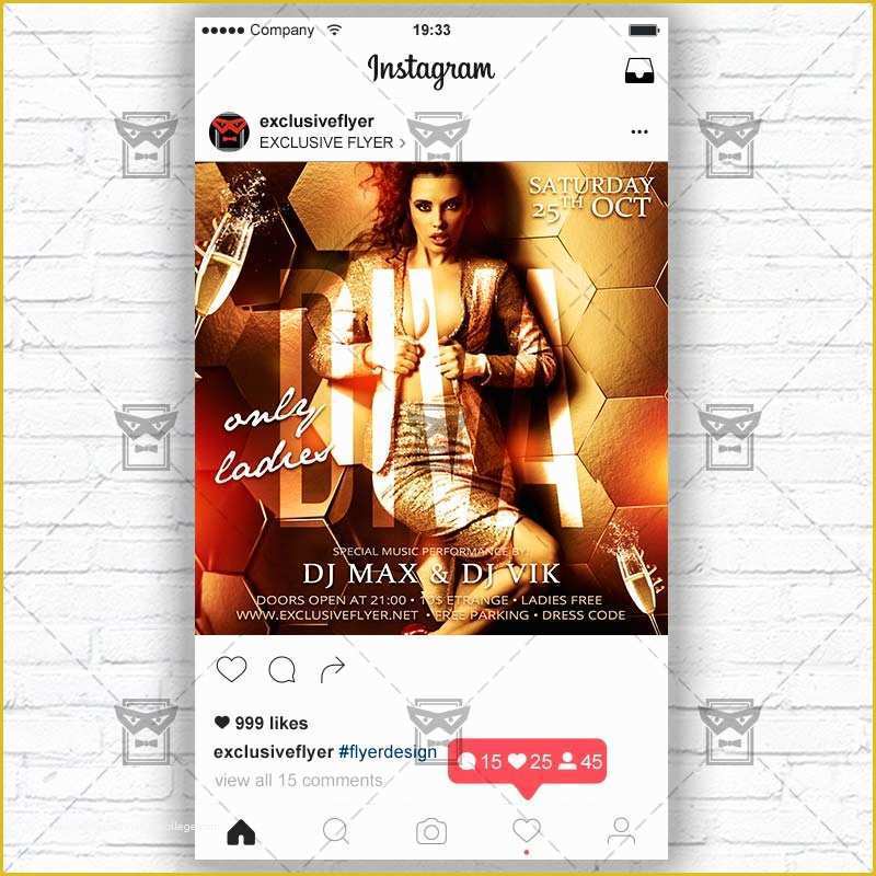 Free Instagram Flyer Template Of Diva Party Instagram Flyer Template Free Instagram Flyer Template Of Diva Party Instagram Flyer Template