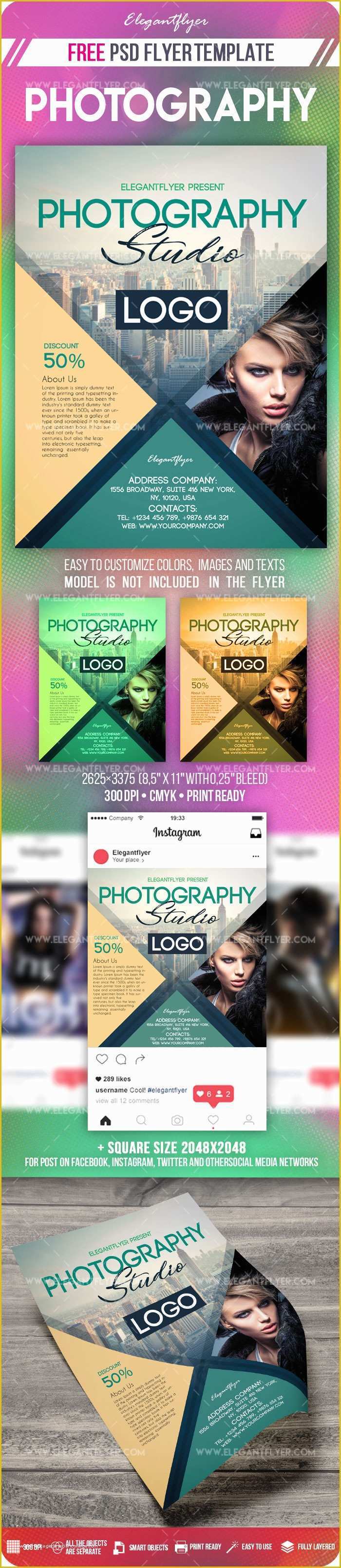 Free Instagram Flyer Template Of Graphy – Flyer Psd Template Instagram Template – by