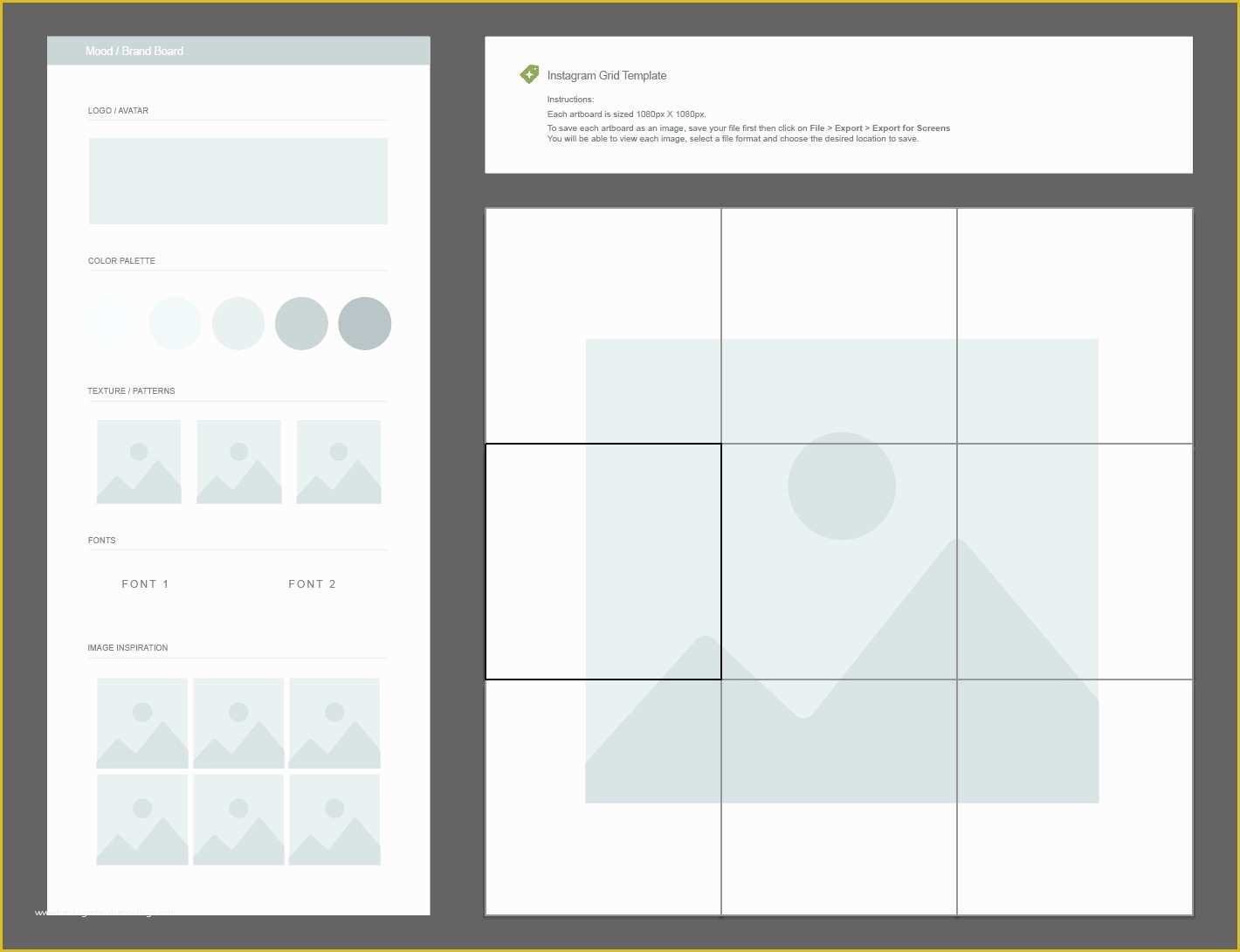 Free Instagram Templates Of Free Download Instagram Grid Planner & Moodboard Template