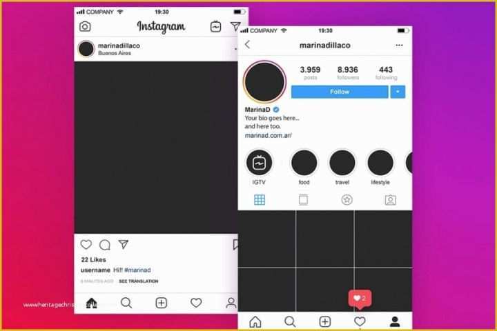 Free Instagram Templates Of Free Instagram 2018 App Mockup Templates