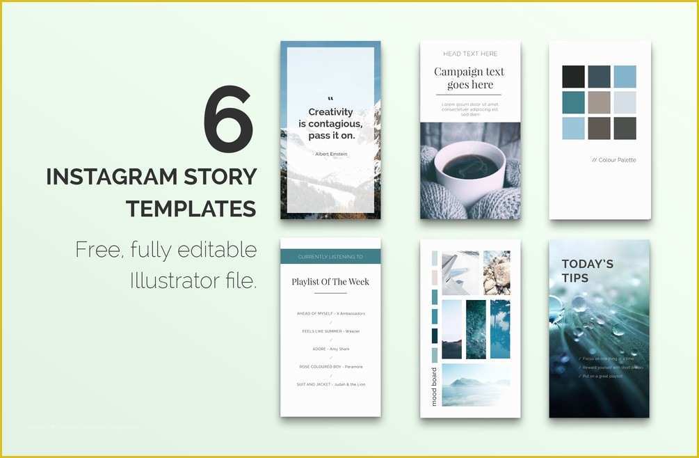 Free Instagram Templates Of Free Instagram Story Templates – 45°design