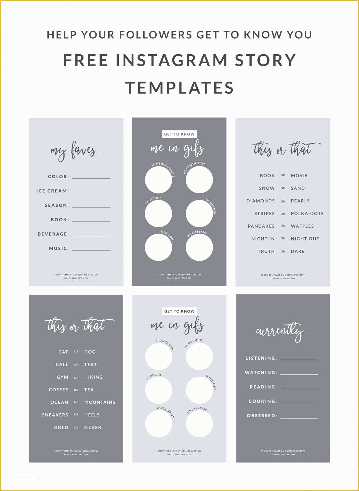 Free Instagram Templates Of Free Instagram Story Templates Help Your Followers Get