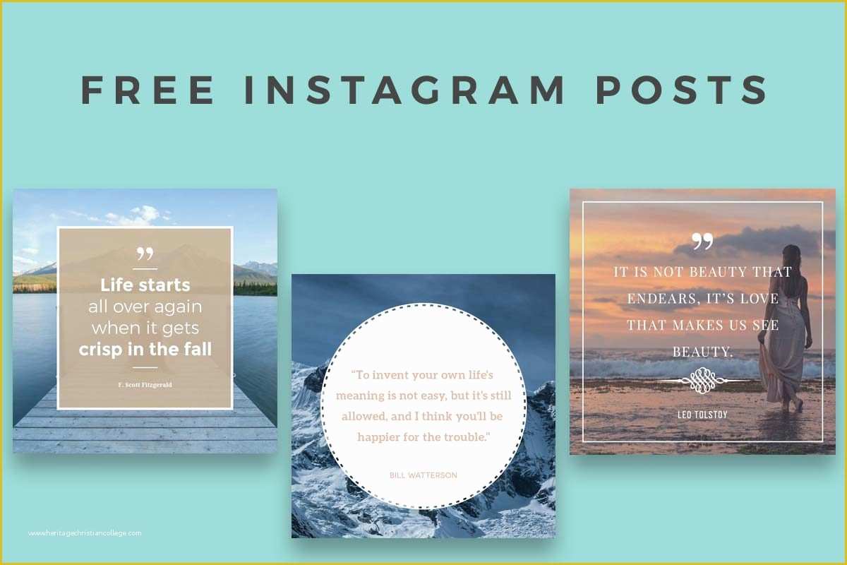 Free Instagram Templates Of Instagram Posts Templates Psd