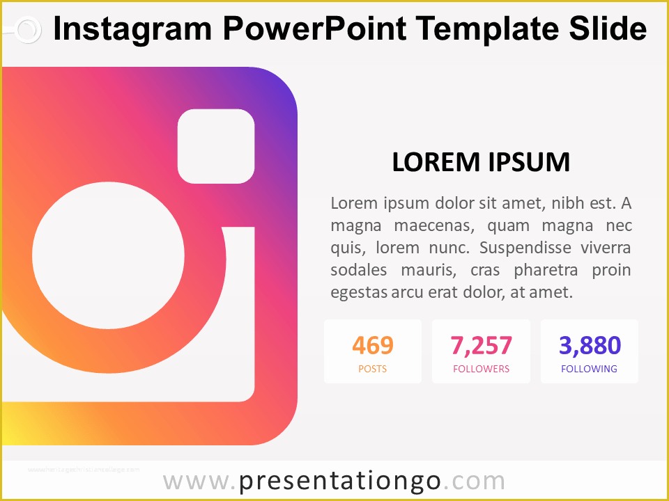 Free Instagram Templates Of Instagram Powerpoint Template Slide Presentationgo