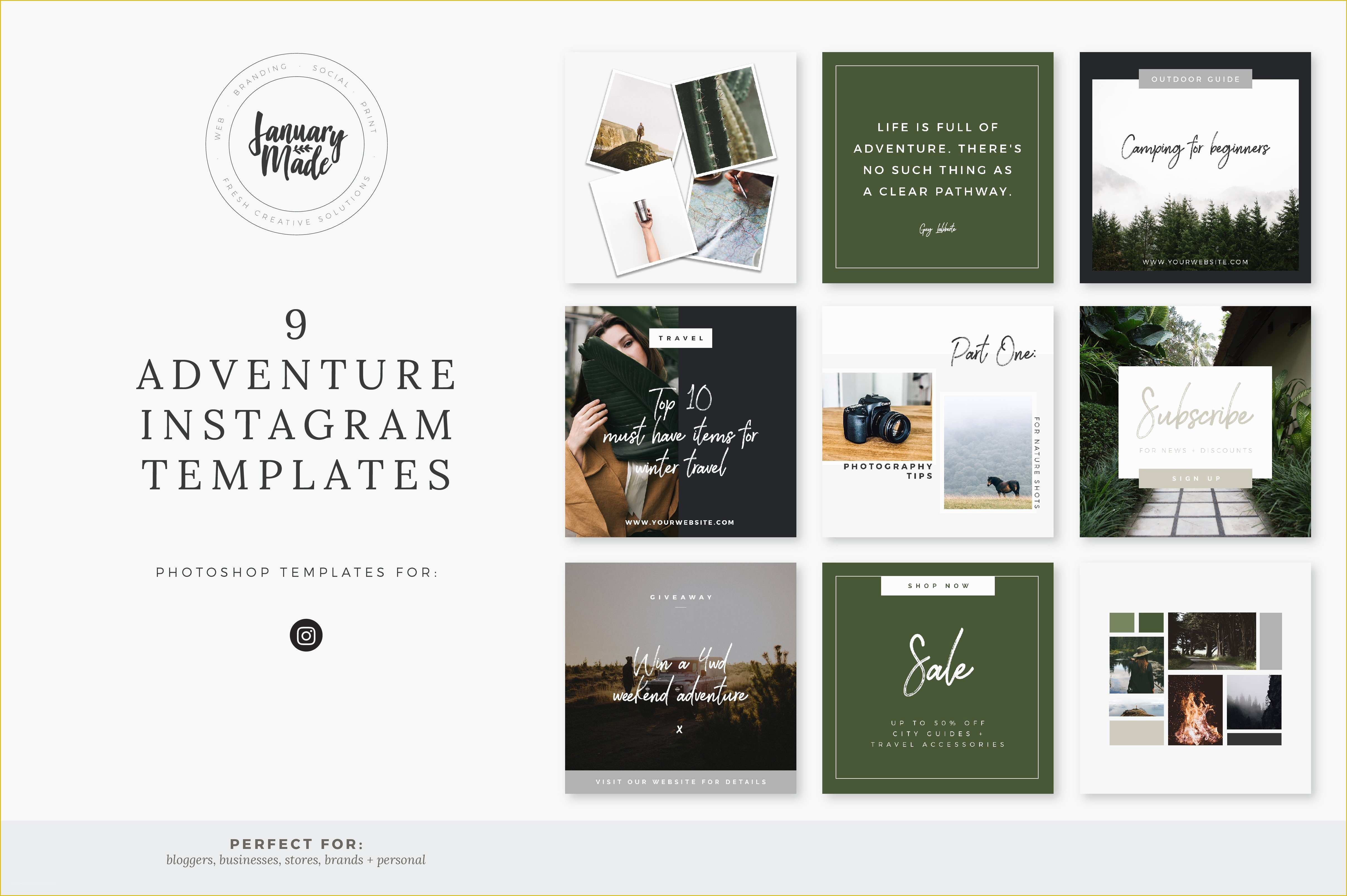 Free Instagram Video Template Of Adventure