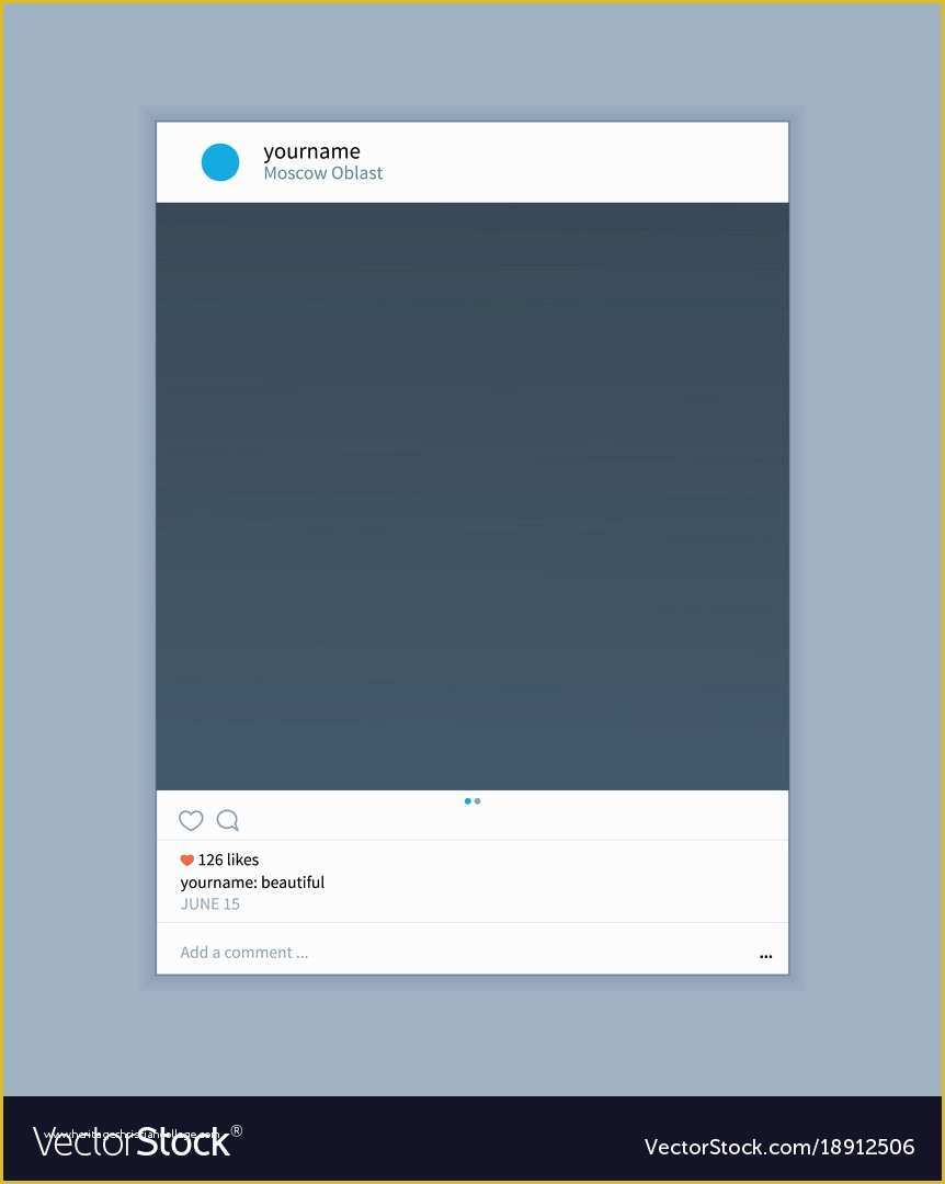 Free Instagram Video Template Of Frame Template for Instagram Applications Vector Image