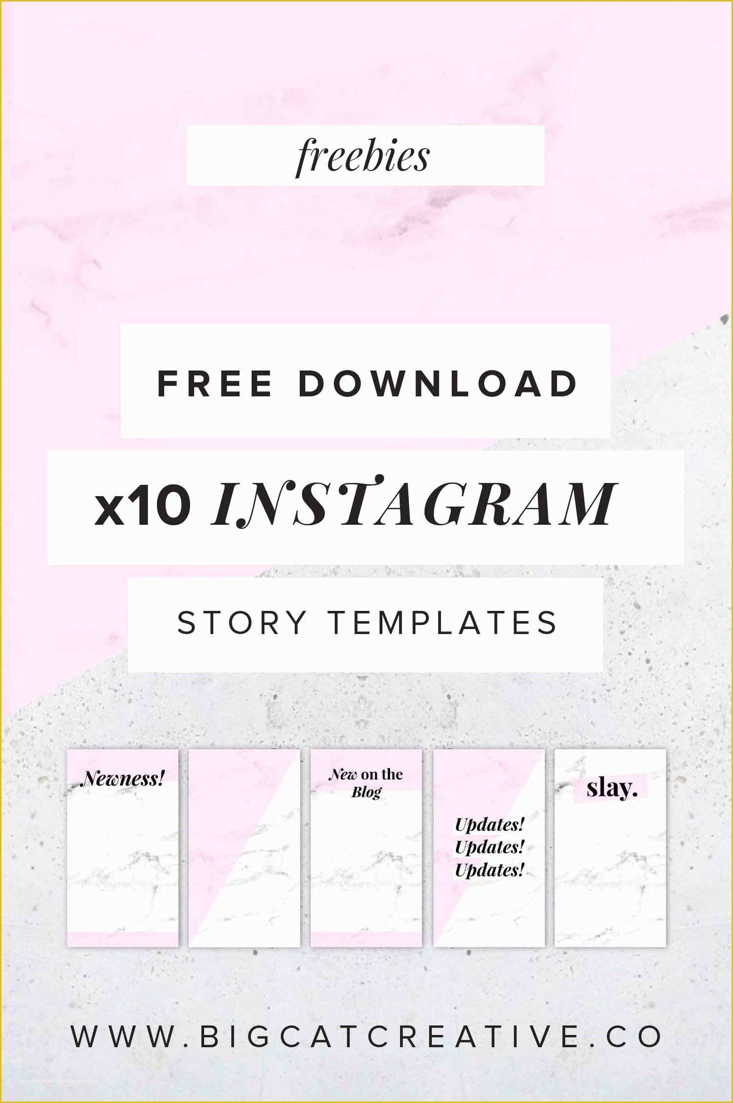 Free Instagram Video Template Of Freebie 10 Girly Instagram Story Templates — Big Cat