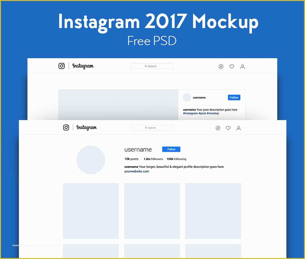 Free Instagram Video Template Of Instagram 2017 Mockup Free Psd Download Download Psd
