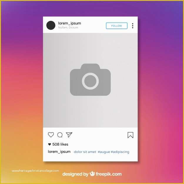 Free Instagram Video Template Of Instagram Post Template Vector