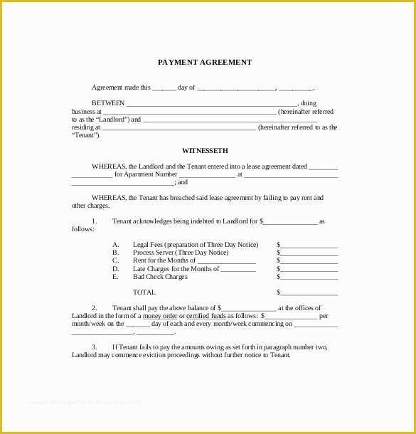 Free Installment Contract Template Of 22 Payment Agreement Templates Pdf Google Docs Pages