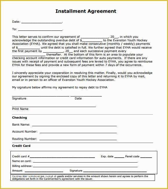 Free Installment Contract Template Of Installment Agreement – 7 Free Samples Examples format