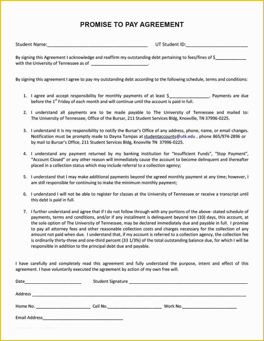 Free Installment Contract Template Of Payment Agreement 40 Templates & Contracts Template Lab