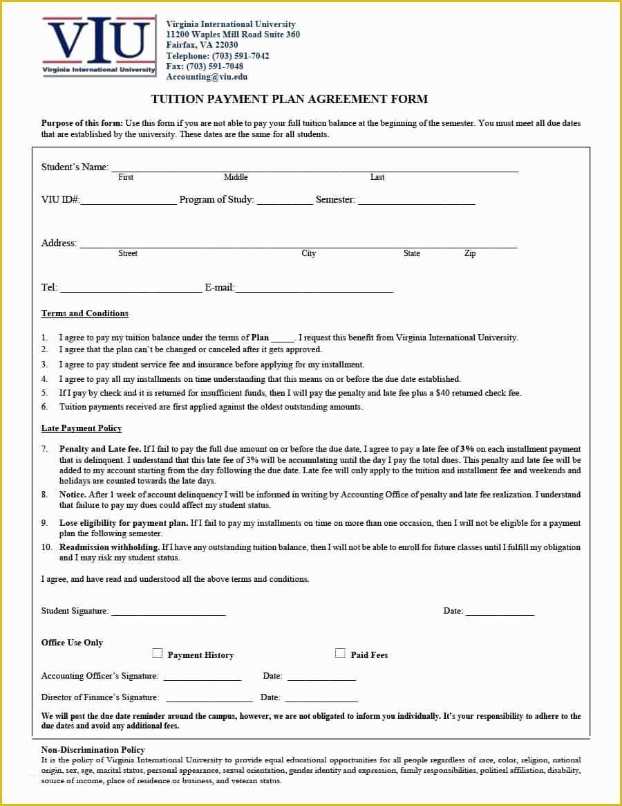 Free Installment Contract Template Of Payment Agreement 40 Templates &amp; Contracts Template Lab