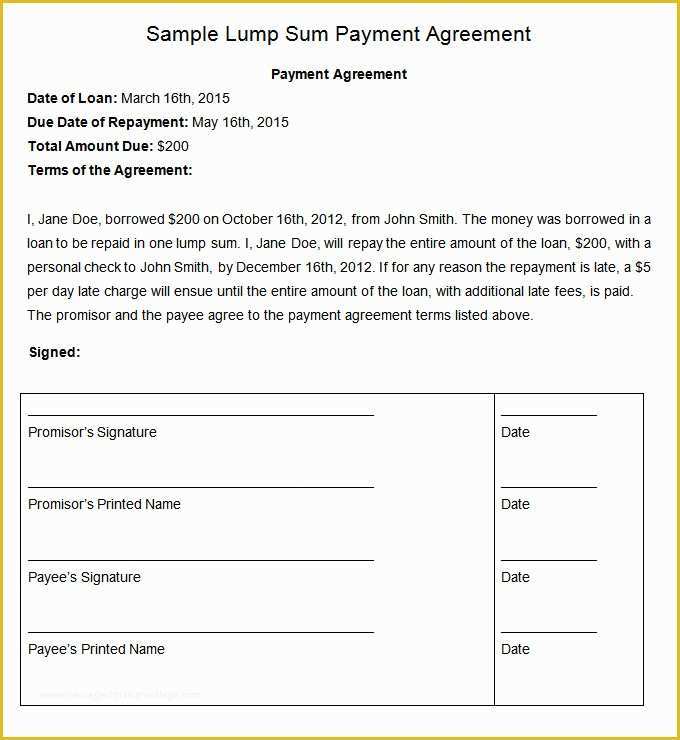 Free Installment Contract Template Of Payment Plan Agreement Template 12 Free Word Pdf
