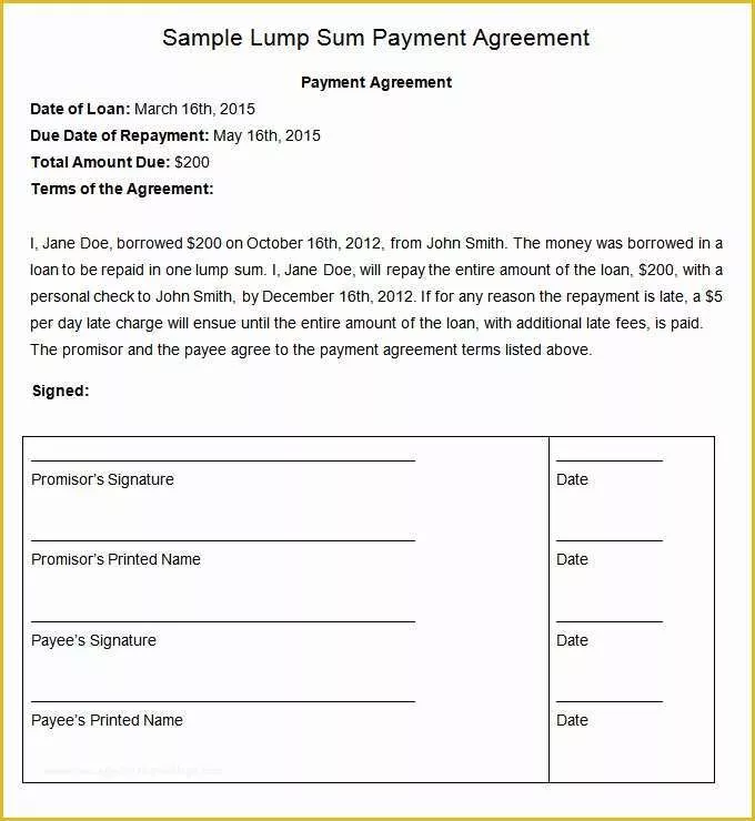 Free Installment Contract Template Of Payment Plan Agreement Template 12 Free Word Pdf