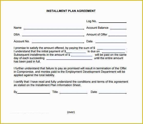 Free Installment Contract Template Of Payment Plan Agreement Template – 21 Free Word Pdf