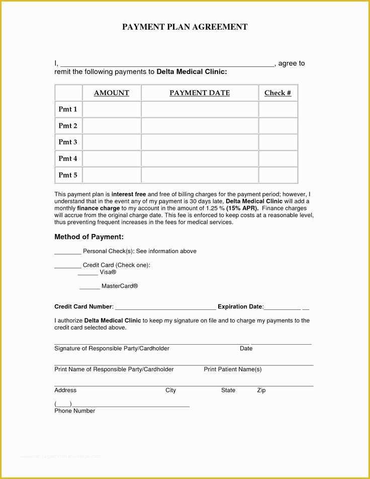Free Installment Payment Agreement Template Of 15 Free Installment Payment Agreement Template