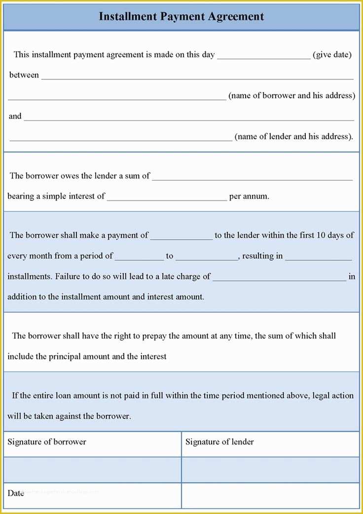 Free Installment Payment Agreement Template Of 25 Best Free Printable Legal forms Images On Pinterest