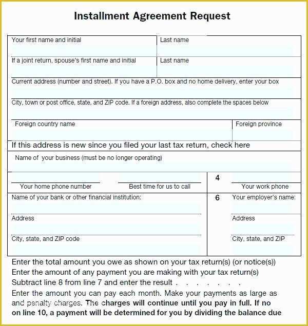 Free Installment Payment Agreement Template Of Installment Payment Agreement Letter – Template Gbooks