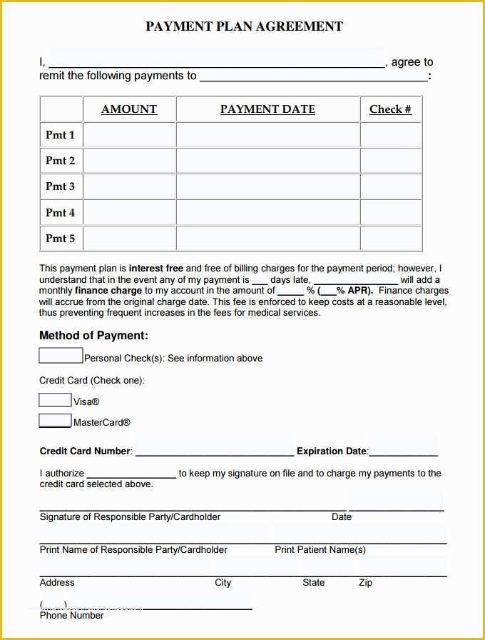Free Installment Payment Agreement Template Of Payment Plan Agreement Template 12 Free Word Pdf