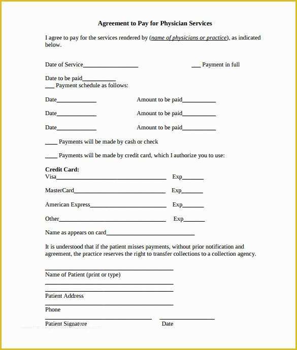 Free Installment Payment Agreement Template Of Payment Plan Template