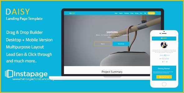 Free Instapage Templates Of Daisy Instapage Epage Template Multipurpose themes