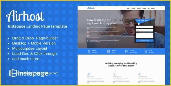 Free Instapage Templates Of Instapage Epage Template – Airhost – Download Nulled themes