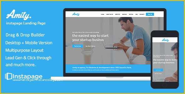 Free Instapage Templates Of Instapage Epage Template – Amity – Download Nulled themes